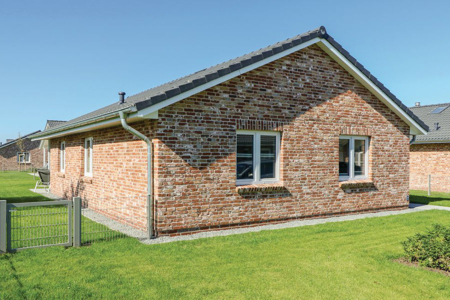 Ferienhaus Nordstern in Dagebüll an der Nordsee, gegenüber der Insel Föhr – Terrasse