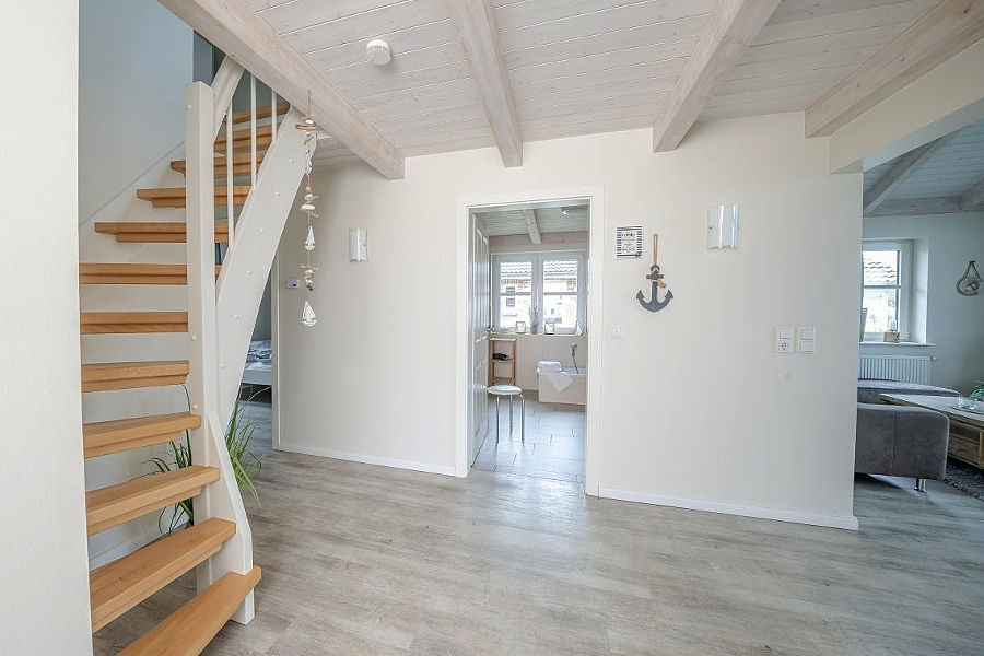 Zentralbereich im Ferienhaus Nordstern in Dagebüll an der Nordsee, gegenüber der Insel Föhr